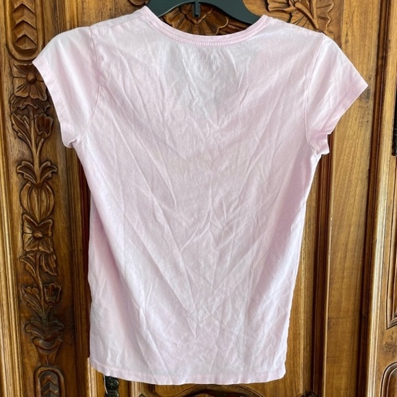 Pink Polo V neck T - Picture 2 of 3
